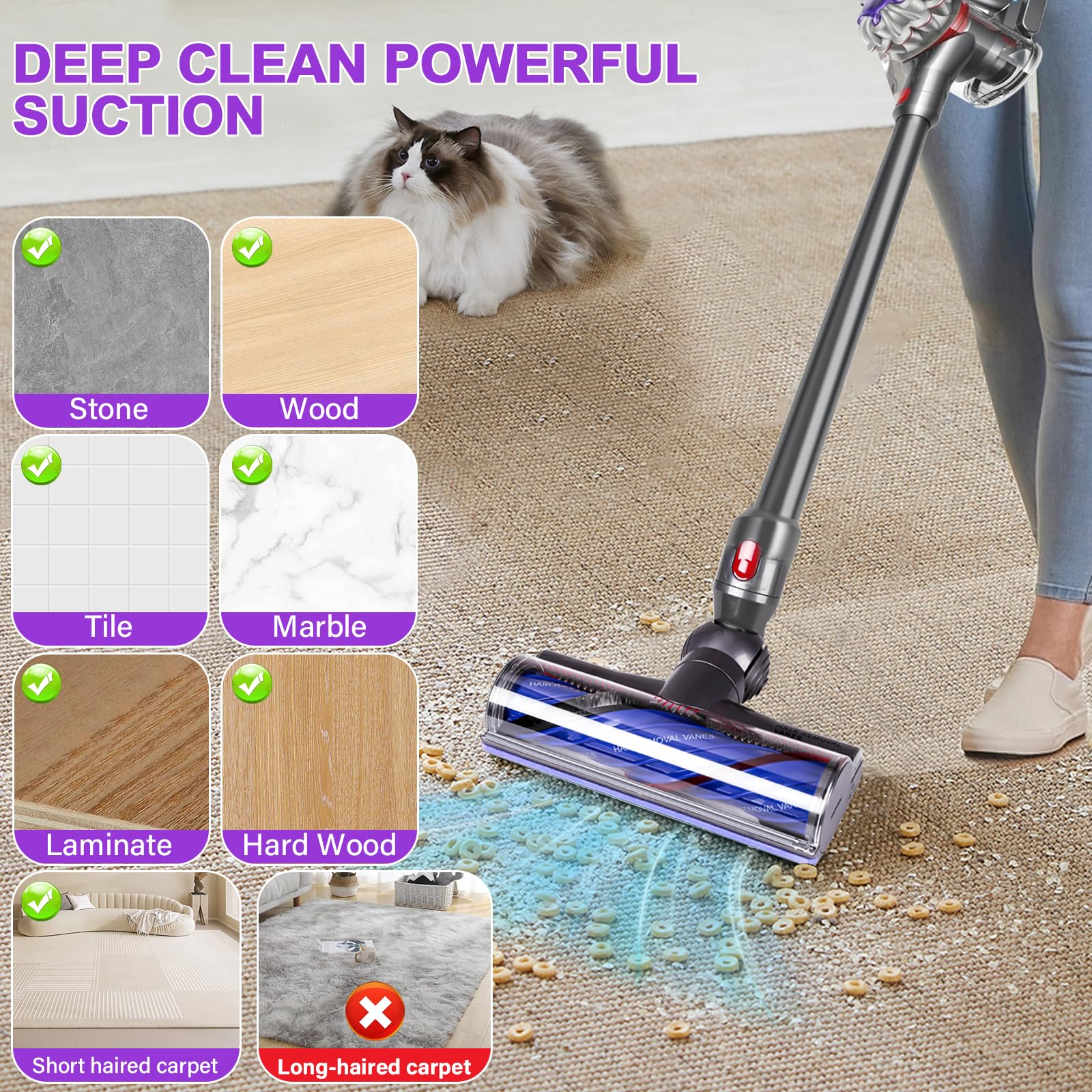 LhhTing Dyson head compatible with V7–V10 models for versatile use