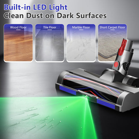 LhhTing LED head with anti-tangle motor for Dyson V11 edge cleaning