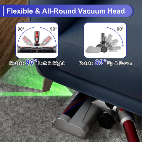 LhhTing two-brush rollers for Dyson head offer versatile floor cleaning