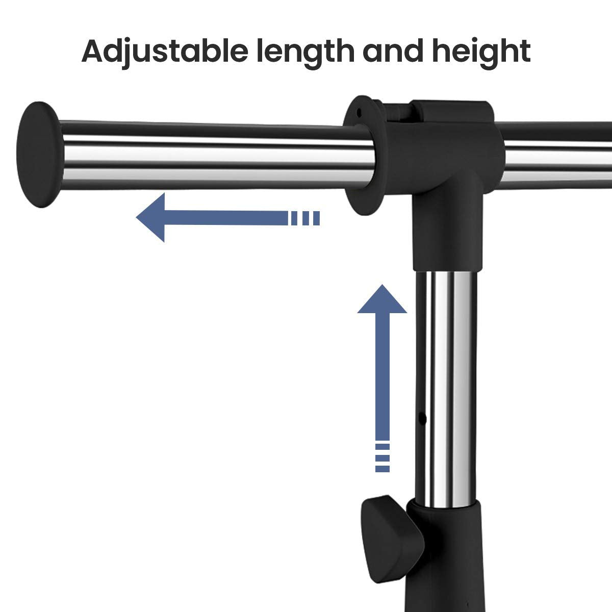 LiaMeE heavy-duty garment rack built from carbon steel for durable, long-lasting performance.