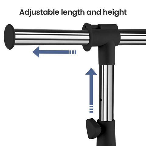 LiaMeE heavy-duty garment rack built from carbon steel for durable, long-lasting performance.