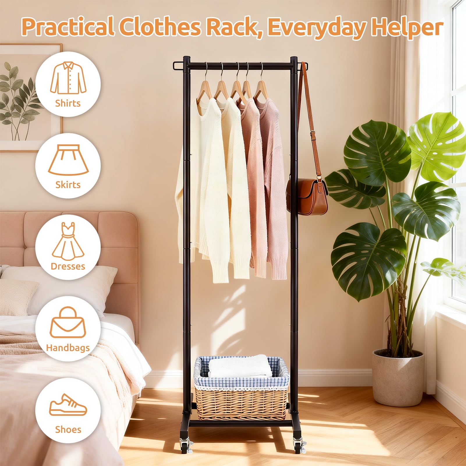 LiaMeE compact width fits tight corners and small spaces in apartments.