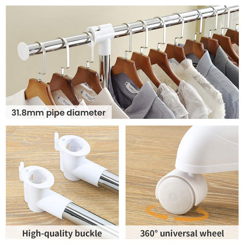 LiaMeE free-standing rack with tool-free assembly for quick setup.