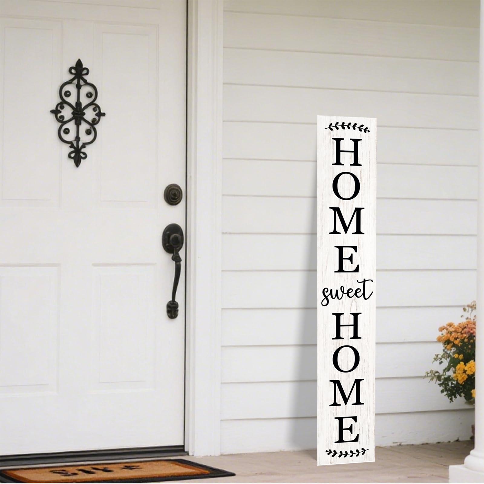 LianheCy Wooden porch plaque hanging display enhances outdoor decor.