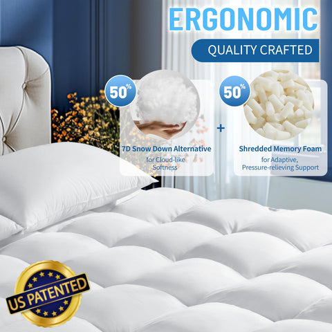 LIANLAM gel-infused memory foam cools nights with moisture-wicking comfort.