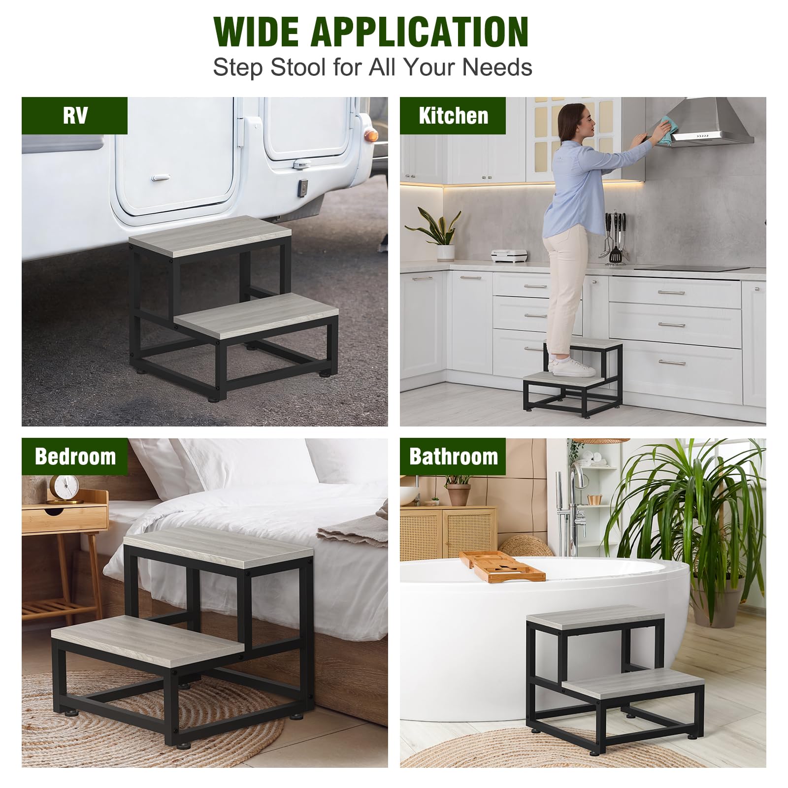 LIANTRAL Step Stool with reinforced metal frame for stability.