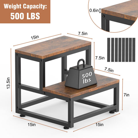 LIANTRAL sturdy steel frame with wooden steps for durable daily use.