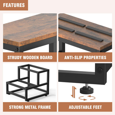 LIANTRAL 0.6-inch wooden steps offer safe footing and comfort.