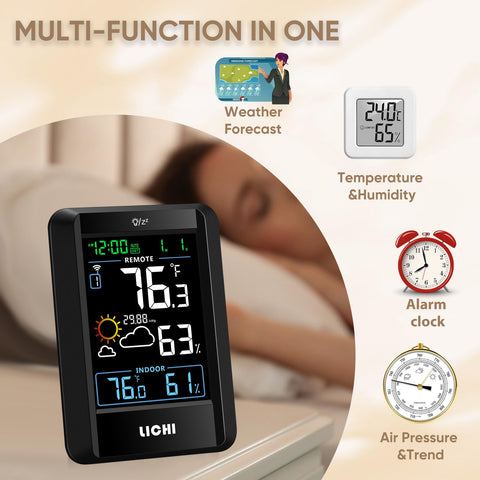 LICHI barometer and pressure indicator helps read weather trends
