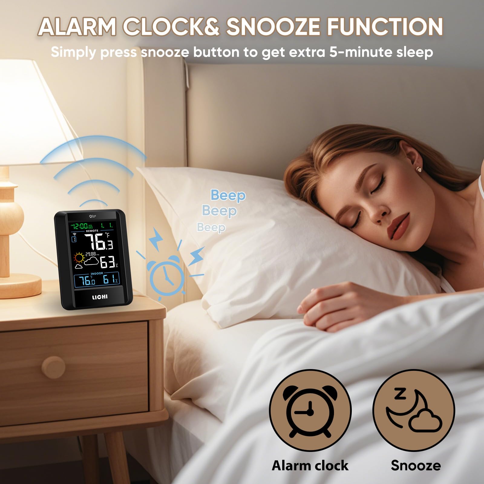 LICHI remote sensor battery compartment highlights simple setup