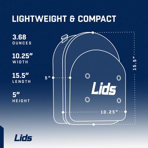 Lids Hat Travel Case dimensions 15.51 by 10.24 by 5 inches for travel planning