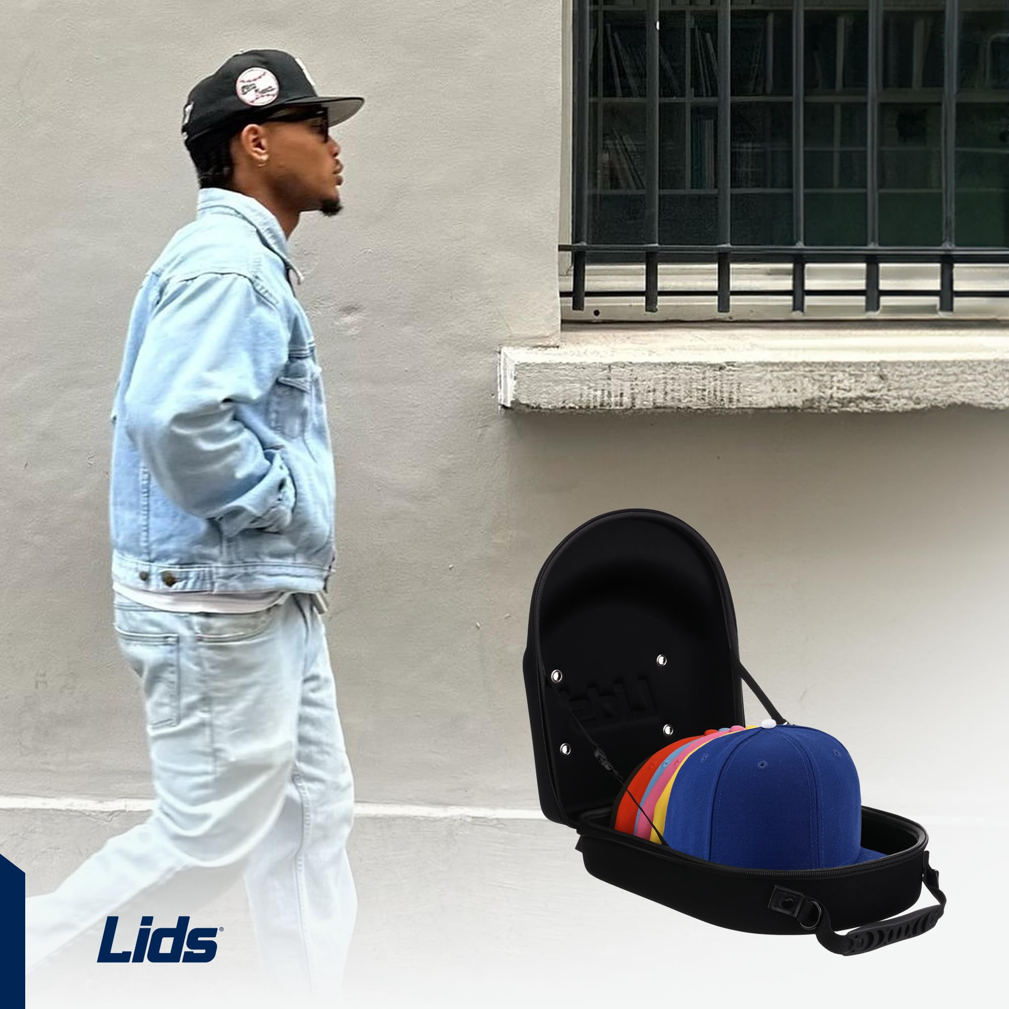 Lids Hat Travel Case lightweight design ideal for closet or bag storage