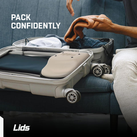 Lids Hat Travel Case open view showing six-cap capacity inside