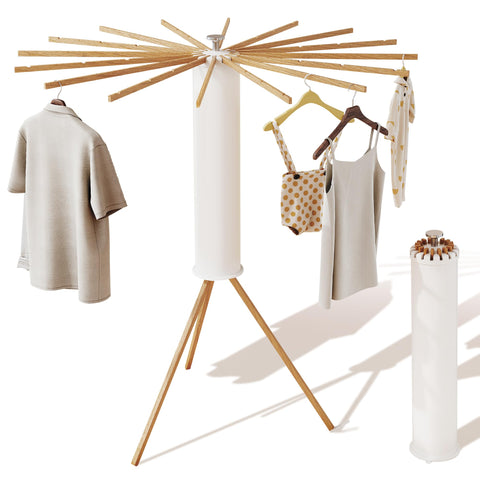 LIENAHU portable rack moves easily to your drying spot.