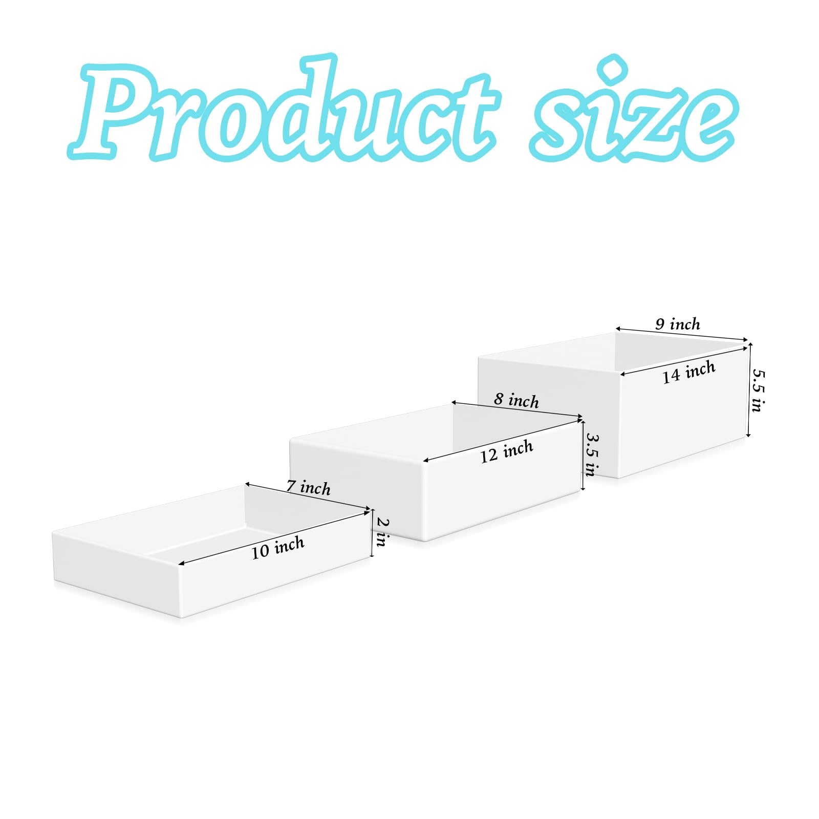 Liengoron 12inch side angle displays beverages and desserts with balanced height.
