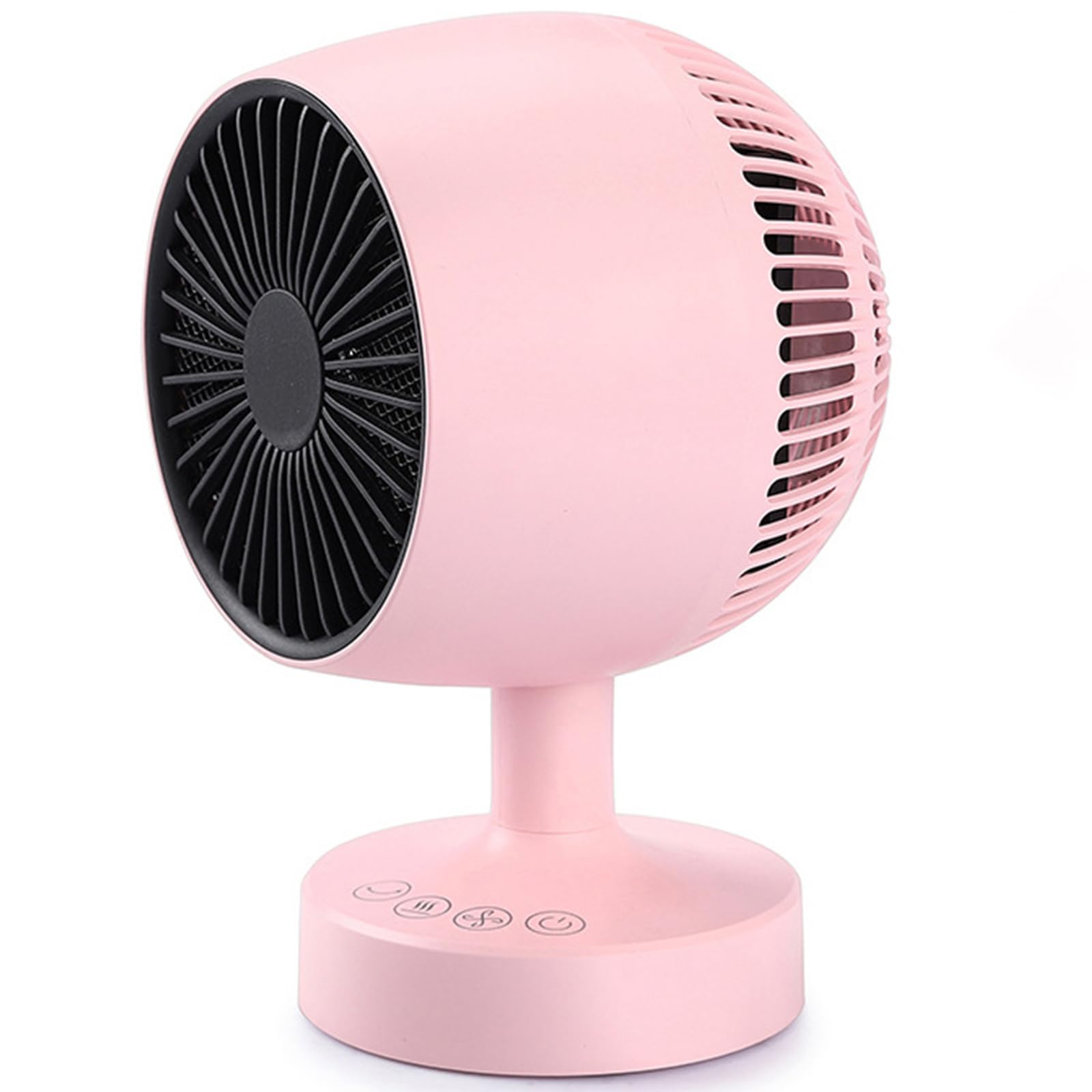 LIEWET pink space heater with 160-degree rotation for broad warmth.
