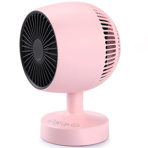 LIEWET pink space heater with 160-degree rotation for broad warmth.
