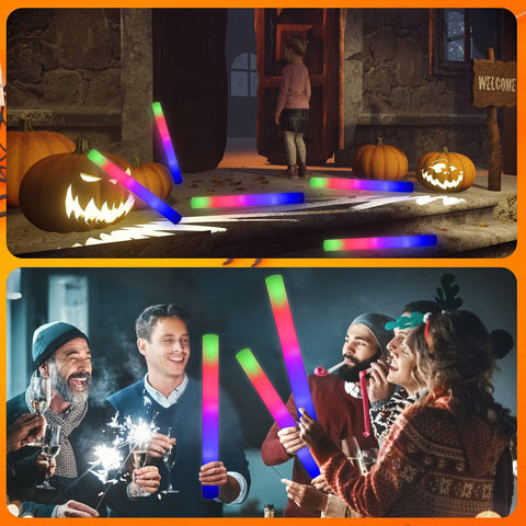 LifBetter festival decor with multicolor glow sticks enhances celebrations.