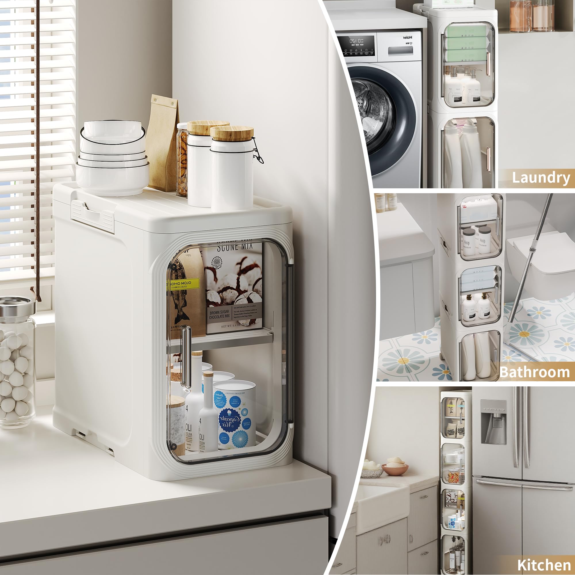 Lifelongpal magnetic doors keep items accessible and neatly closed.