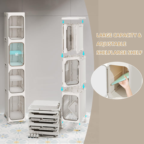 Lifelongpal lockable wheels enable easy room-to-room movement.