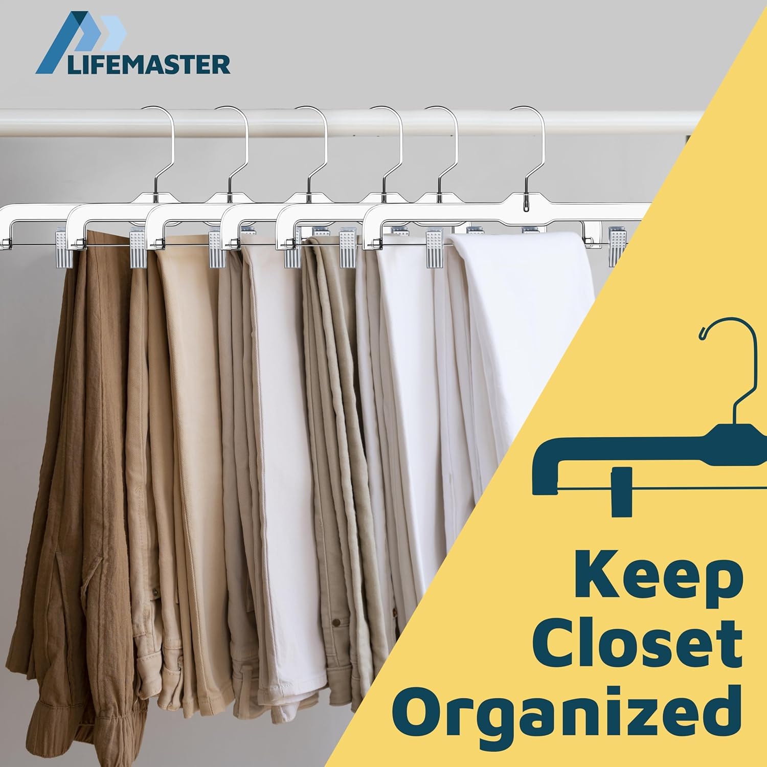 Lifemaster 360° swivel hook enables easy access from any angle.