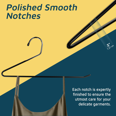 Compact Lifemaster hangers maximize closet space.