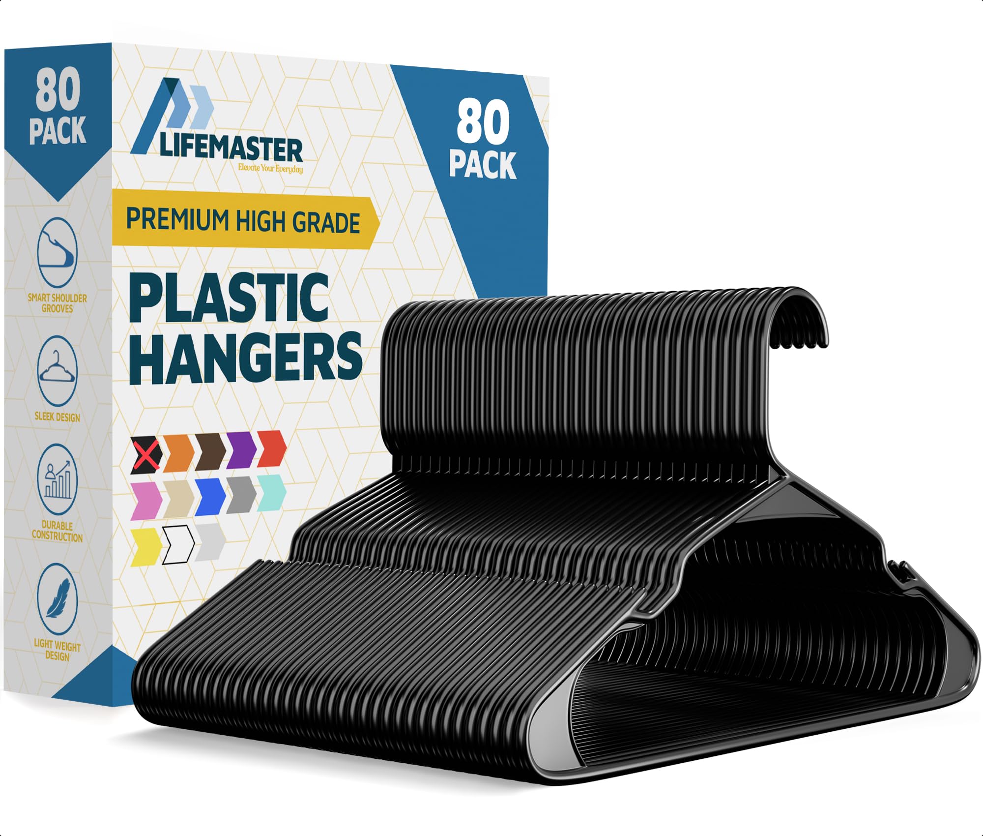 Lifemaster hanger with shoulder grooves keeps slip dresses secure and wrinkle-free