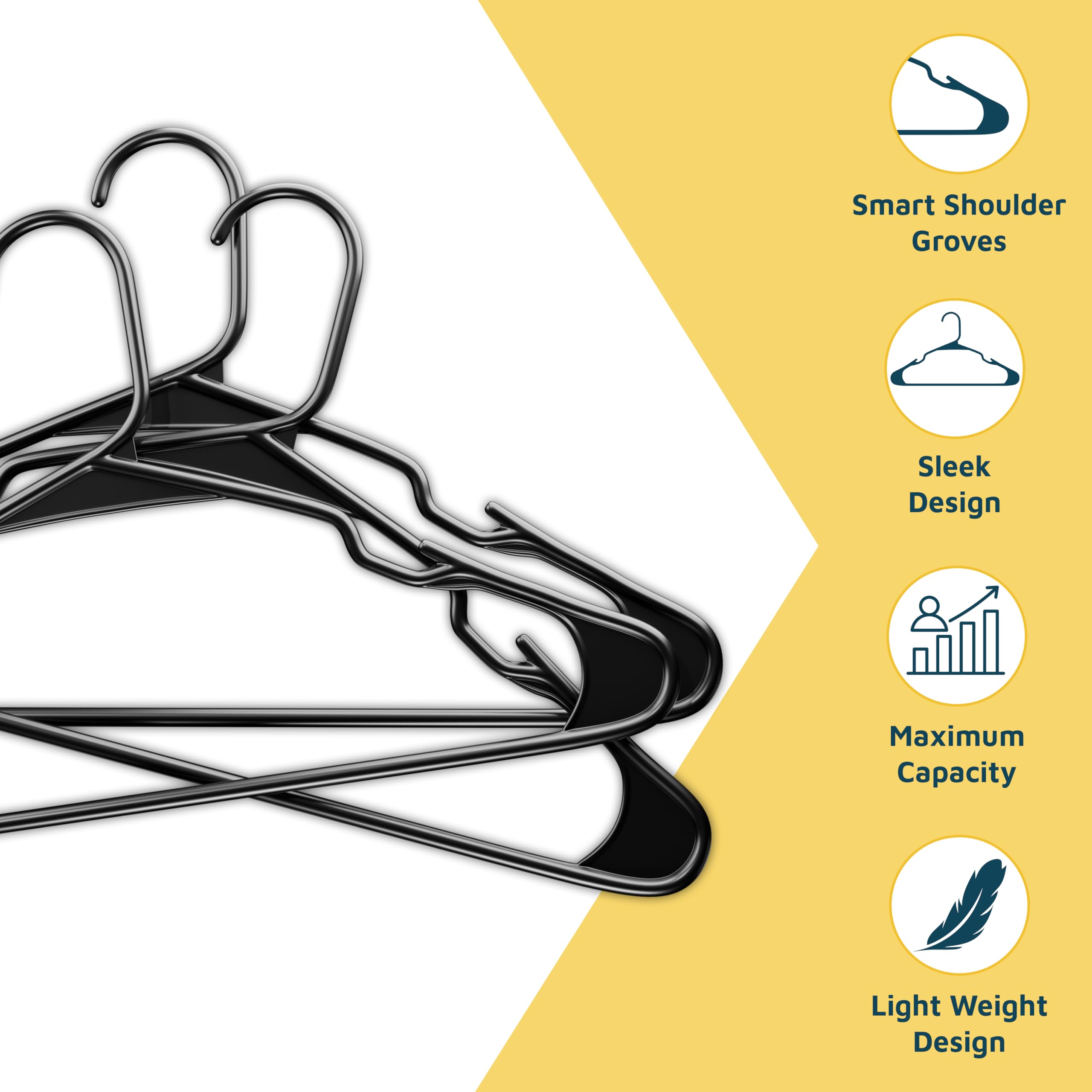 Lifemaster lightweight yet durable plastic hanger supports daily wear