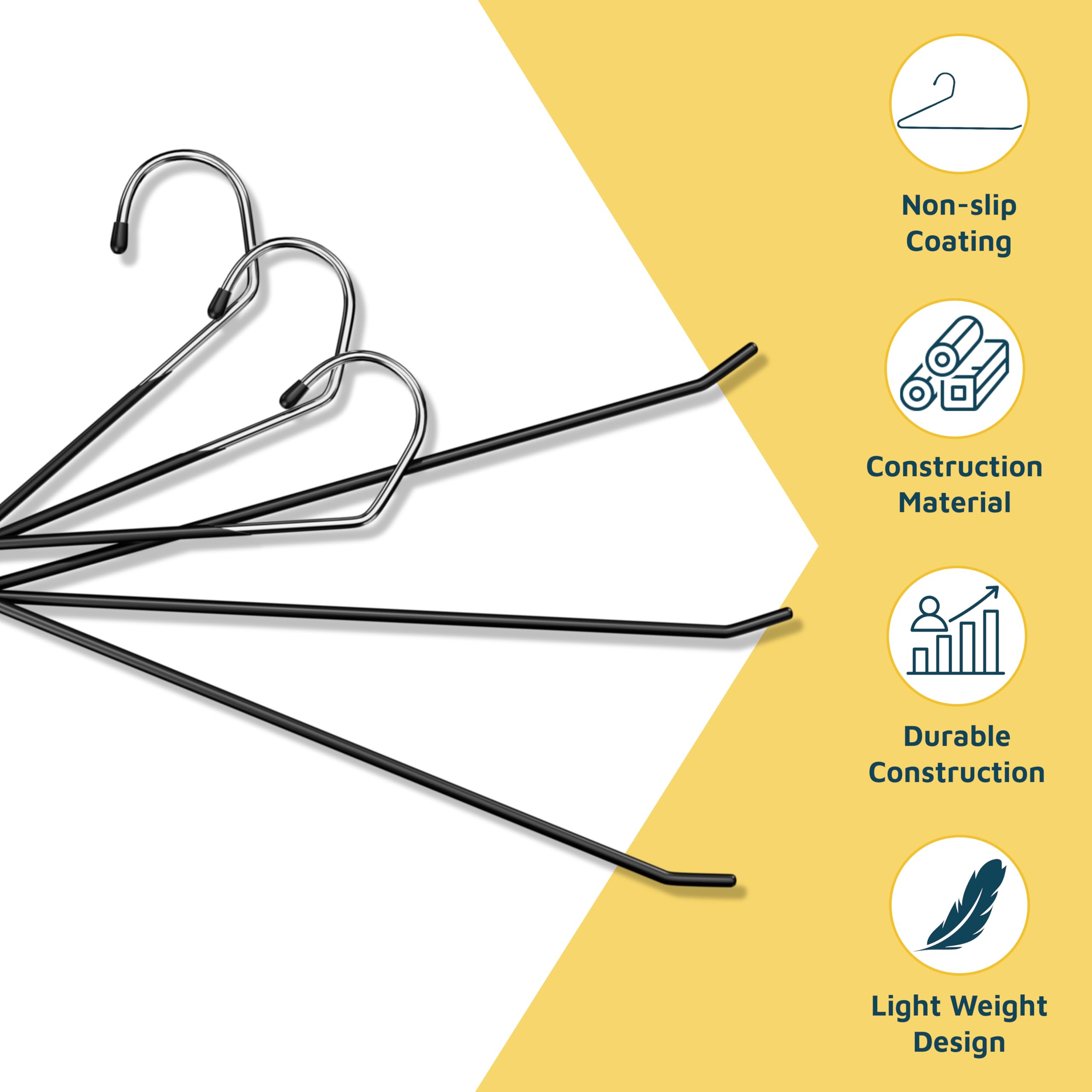 Multi-use Lifemaster hangers for blankets, towels, and linens.