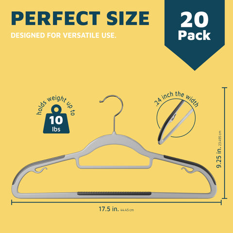 Lifemaster non-slip hangers show 360° swivel hook for easy loading and access.