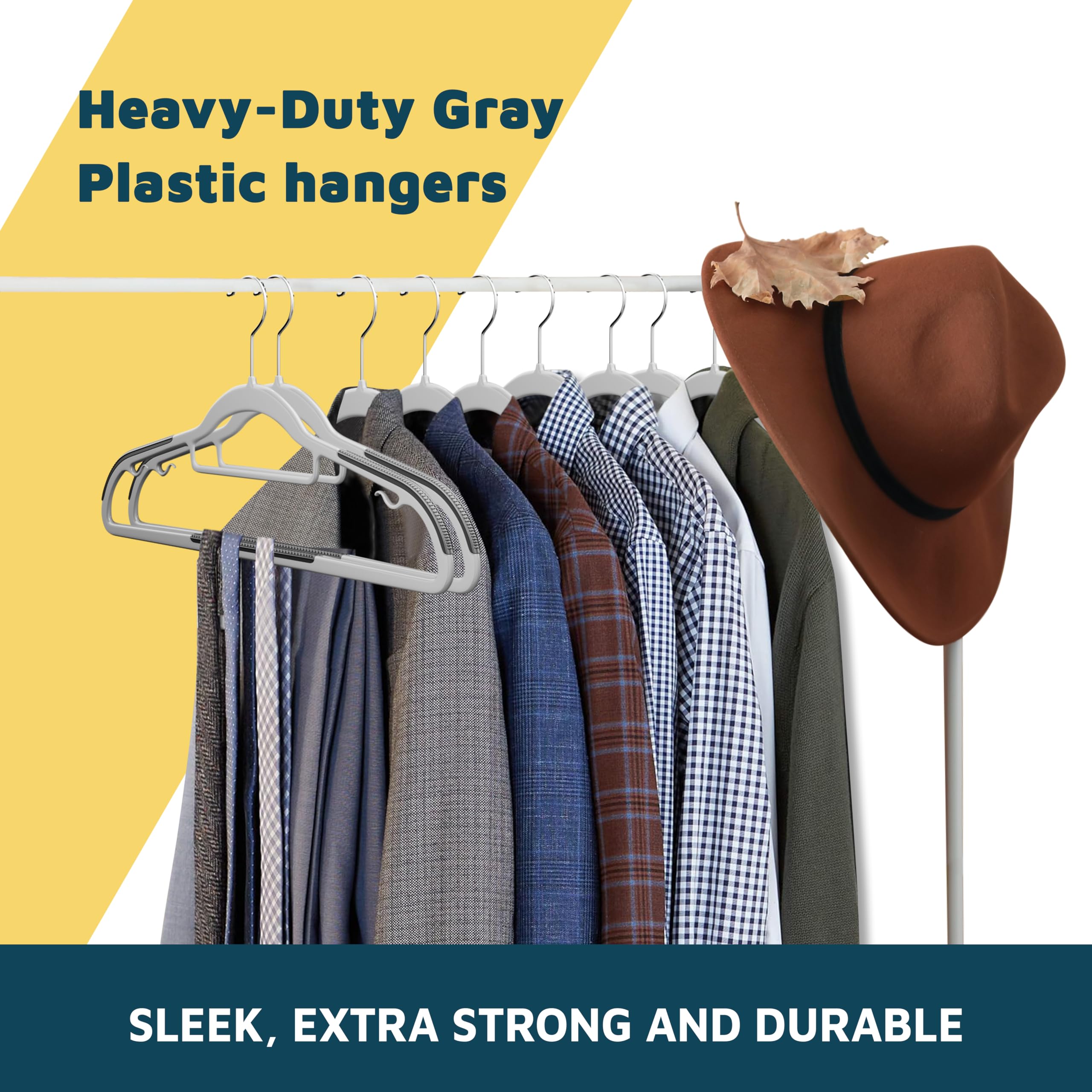Lifemaster built-in accessory bar stores belts, ties, and scarves.