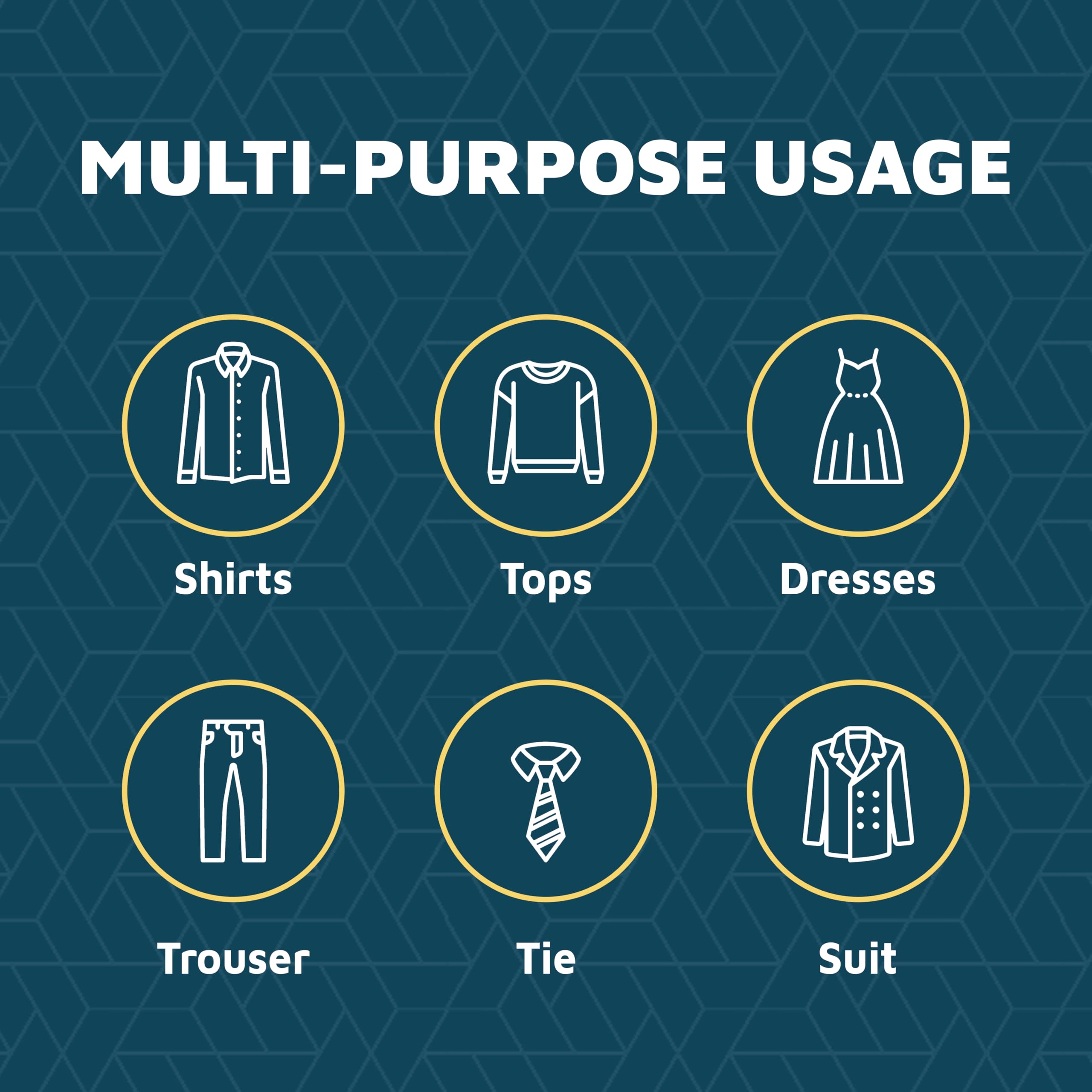 Lifemaster heavy-duty hanger supports coats and jackets up to 11 pounds.