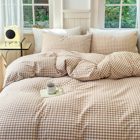 LifeTB geometric plaid pattern adds classic boho charm to your bedroom.