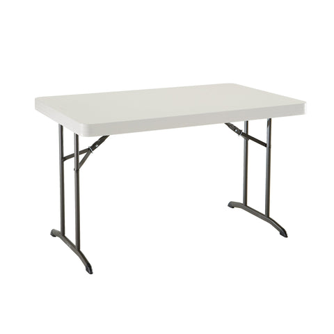 Lifetime 80568 folding table top view offers ample workspace for meals and crafts.
