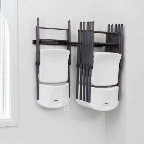 LIFETIME 80719 wall rack mounted to studs offers stable installation