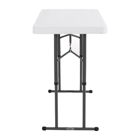 Lifetime adjustable heights 24, 29, 36 inches for tasks.