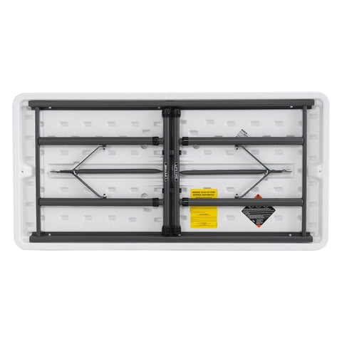 Lifetime UV-protected HDPE top resists stains and weather.