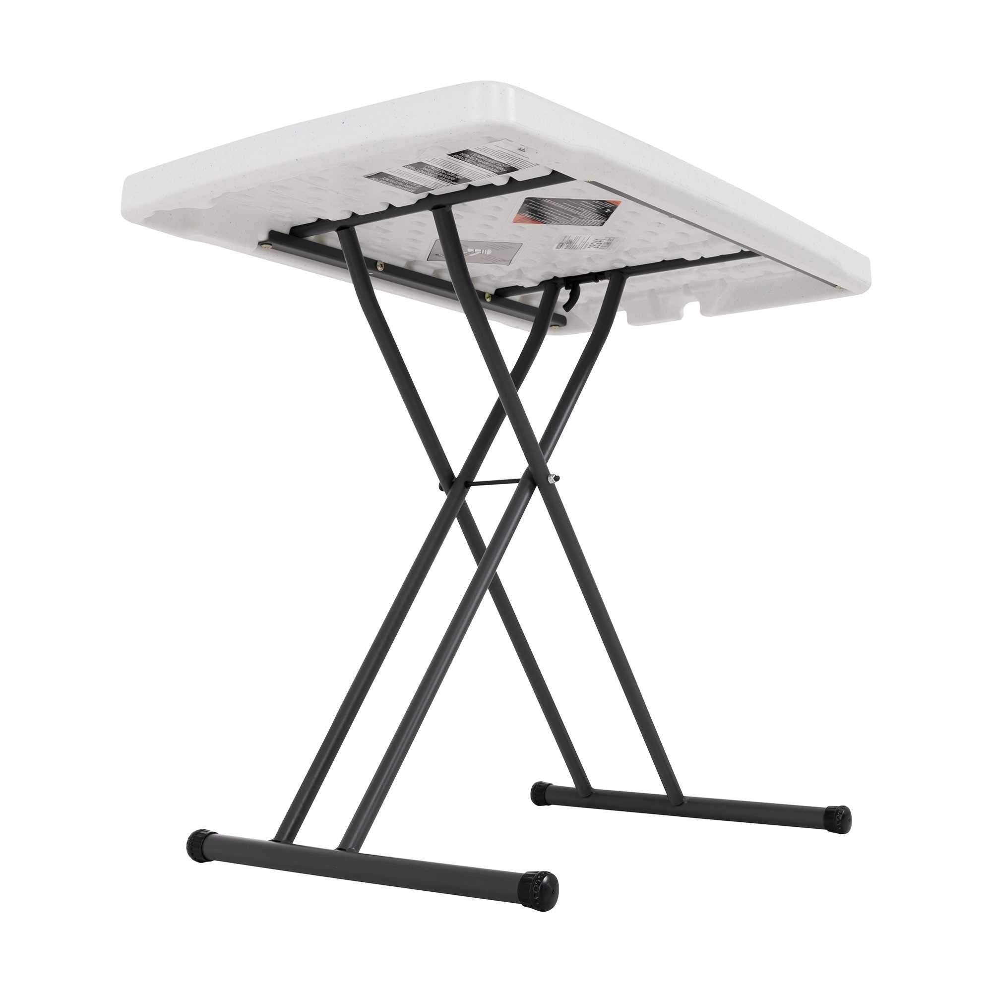 Lifetime laptop table folded flat for easy storage