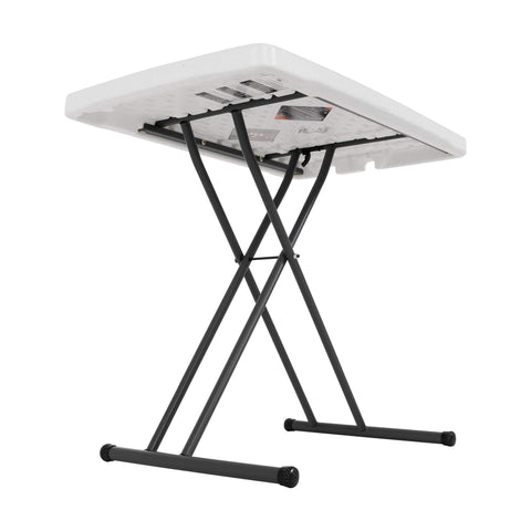 Lifetime laptop table folded flat for easy storage