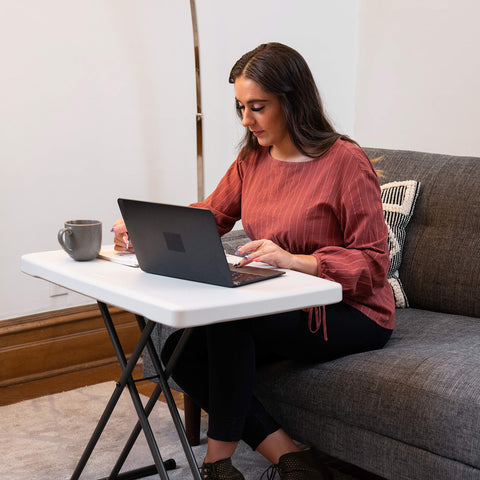 Lifetime laptop table suitable for indoor and outdoor use