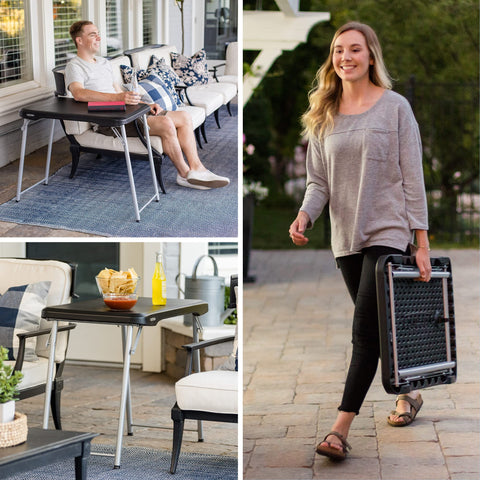 LIFETIME black and silver design complements modern spaces.