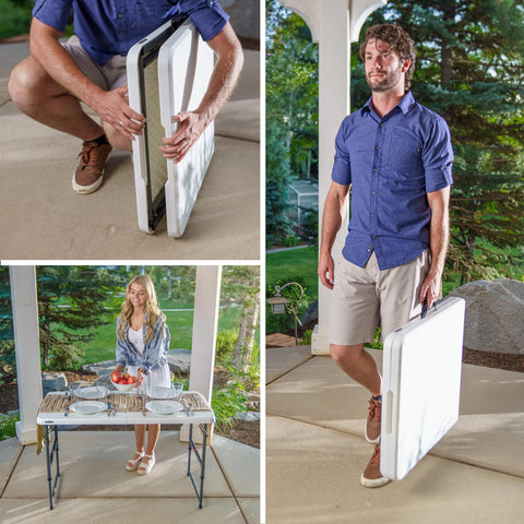 Lifetime weather-resistant construction stands up to sun and humidity.