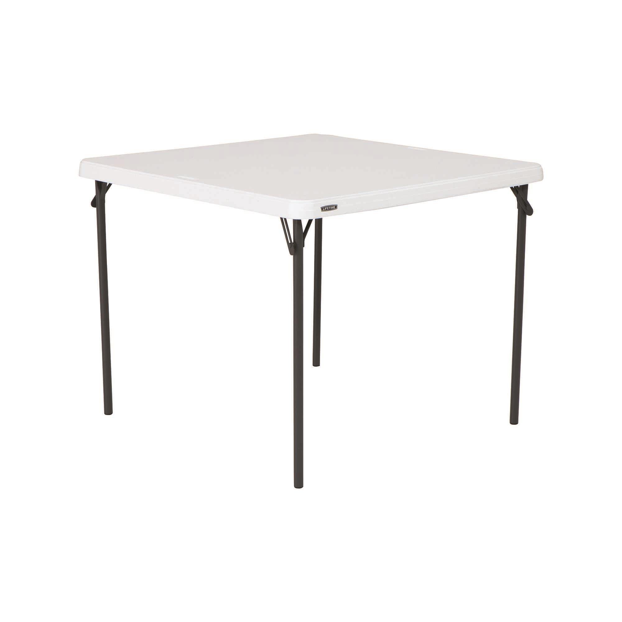 LIFETIME 80783 table top in white granite provides a smooth surface for puzzles and crafts