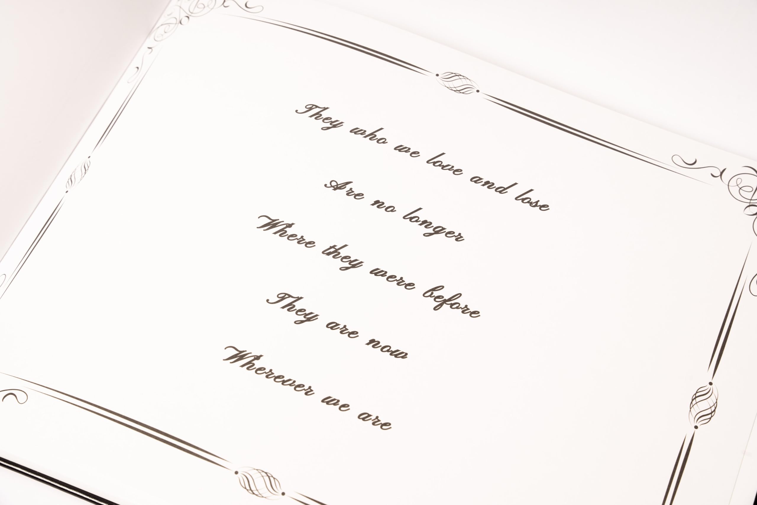 LIFETOO Ocean Funeral Guest Book pages ready for 400+ guest entries.