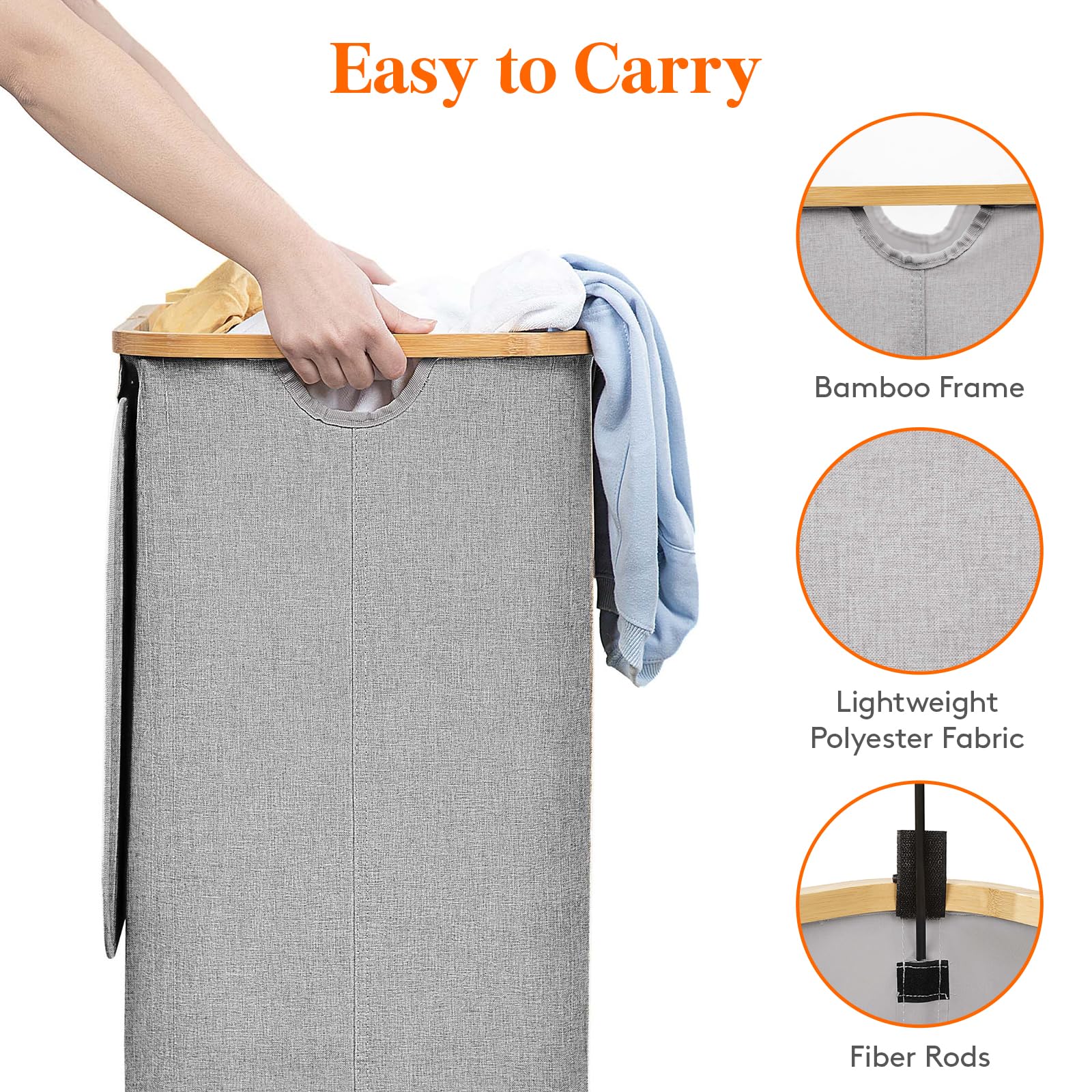 Lifewit 100L capacity ideal for about 2 to 2.5 loads of clothes.