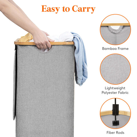 Lifewit 100L capacity ideal for about 2 to 2.5 loads of clothes.