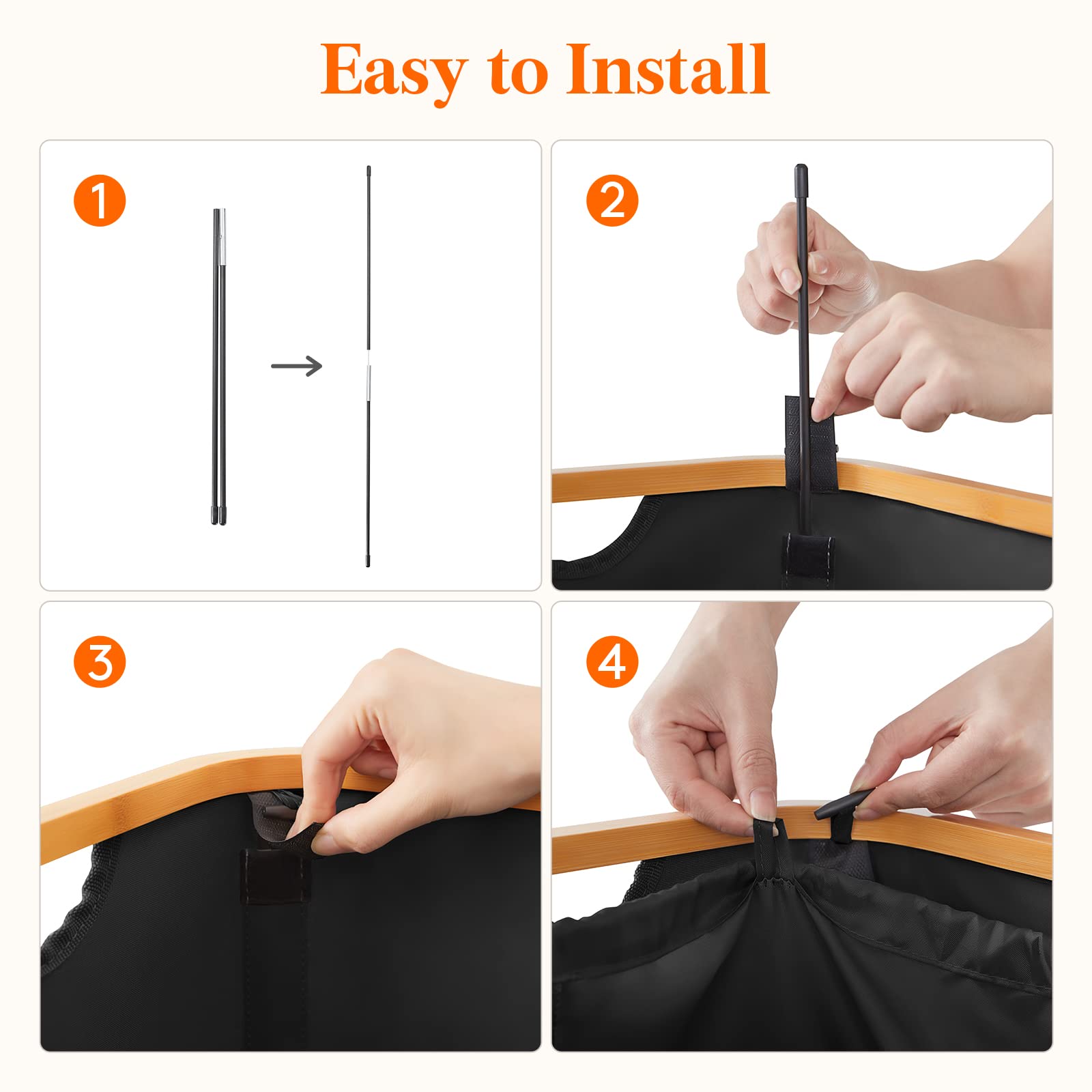 Lifewit 100L basket folds flat for compact storage when not in use.