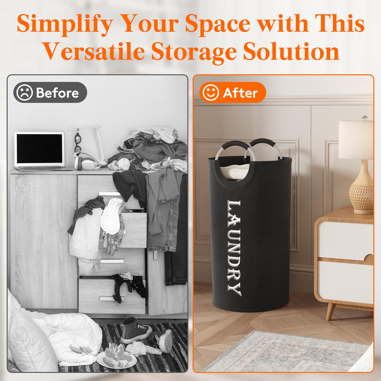 Lifewit 2-pack hampers for streamlined laundry in shared spaces