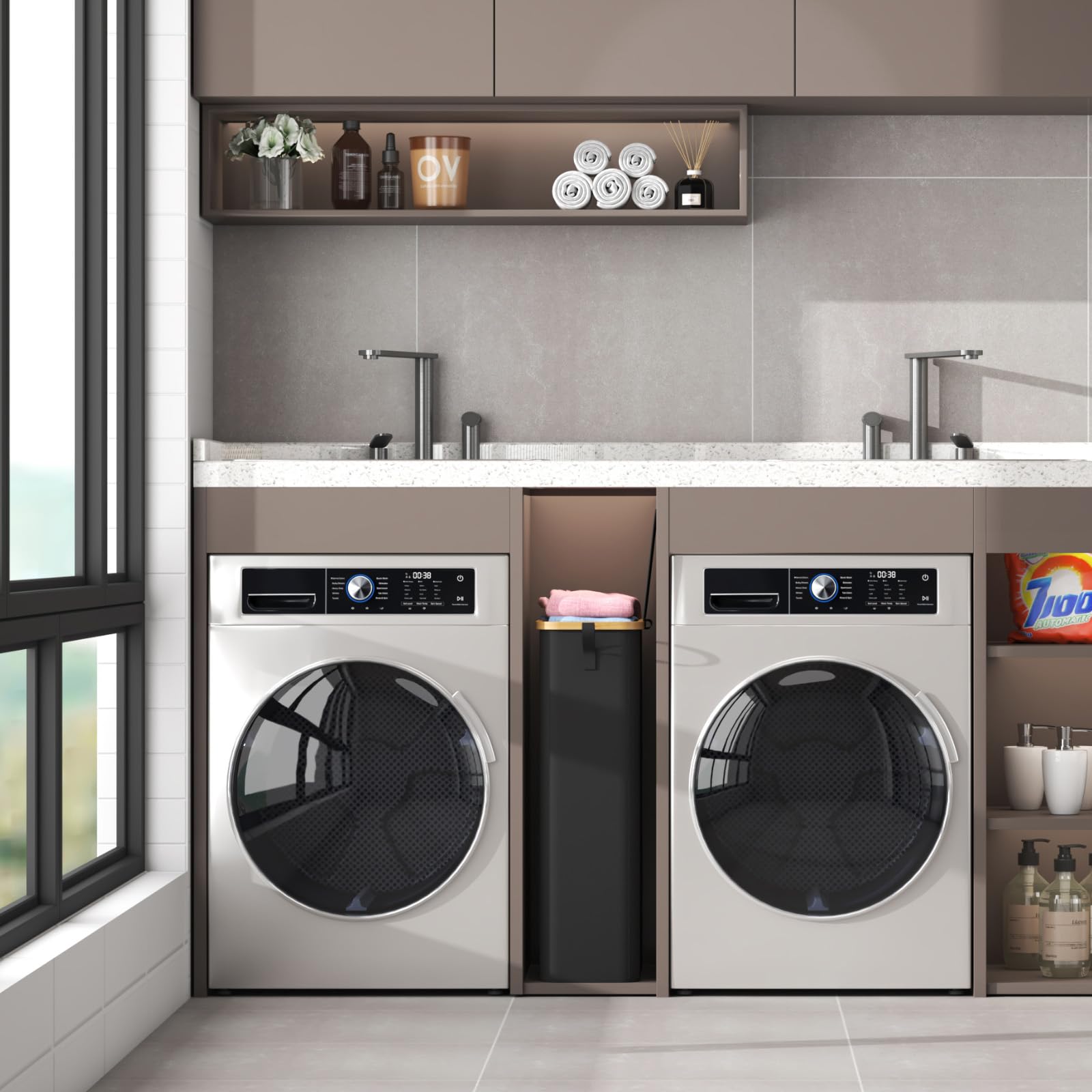 Lifewit 65L hamper ideal for dorms and apartments.