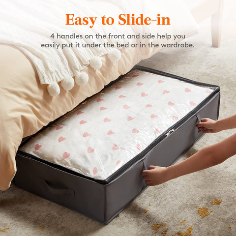 Lifewit breathable non-woven fabric protects contents under bed storage